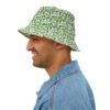 I'm Kind of a Big Dill - Green Pickles - Black Text on White - Biker Bucket Hat - Image 8