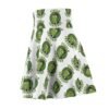 Pickle Snatcher - Thief - Fan - Green Text on White - Women's Skater Skirt - Image 6