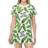 I'm Kind of a Big Dill - Green Pickles on White - Black Text - T-Shirt Dress - Image 2