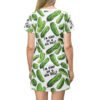 I'm Kind of a Big Dill - Green Pickles on White - Black Text - T-Shirt Dress - Image 3