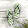 I'm Kind of a Big Dill - Green Pickles - Black Text on White - Flip Flops - Image 3