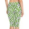 I'm Kind of a Big Dill - Green Pickles - Black Text on White - Women's Capri Leggings - Image 2