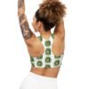 Pickle Snatcher - Thief - Fan - Green Text on White - Seamless Sports Bra - Image 2