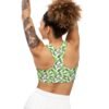 I'm Kind of a Big Dill - Green Pickles - Black Text on White - Seamless Sports Bra - Image 2