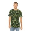 Doodle Pickles - Green on Black - Men's Polyester Tee - T-shirt - Image 3