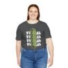 Pickles Times Four - Pickle Design - Foodie - Black - Unisex Jersey Short Sleeve Tee - Image 44