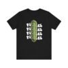 Pickles Times Four - Pickle Design - Foodie - Black - Unisex Jersey Short Sleeve Tee - Image 2