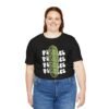 Pickles Times Four - Pickle Design - Foodie - Black - Unisex Jersey Short Sleeve Tee - Image 20