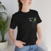 Stop Staring at My Pickle - Faux Pocket Design - Foodie - Black - Unisex Jersey Short Sleeve Tee - Image 2