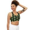 Pickle Snatcher - Thief - Fan - Green Text on Black - Seamless Sports Bra - Image 3