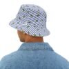 Blue and White Stripes With Green Pickles Design - Bucket Hat - Image 5