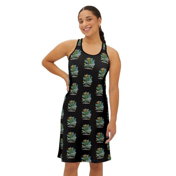 DILL-ivering A Perfect Dab - Dabbing Dance - Pickle Puns - Women's Racerback Dress