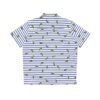 Blue and White Stripes With Green Pickles - Men's Hawaiian Shirt - Image 6