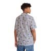 Blue and White Stripes With Green Pickles - Men's Hawaiian Shirt - Image 2