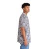 Blue and White Stripes With Green Pickles - Men's Hawaiian Shirt - Image 3