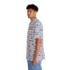 Blue and White Stripes With Green Pickles - Men's Hawaiian Shirt - Image 4