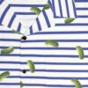 Blue and White Stripes With Green Pickles - Men's Hawaiian Shirt - Image 7