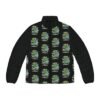 DILL-ivering A Perfect Dab - Pickle Puns - Black Background - Men's Puffer Jacket - Image 5