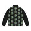 DILL-ivering A Perfect Dab - Pickle Puns - Black Background - Men's Puffer Jacket - Image 6