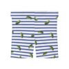Blue and White Stripes With Green Pickles Design - Women's Biker Shorts - Image 6