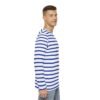 Breton Style Blue and White Striped T-Shirt - Men's Long Sleeve Shirt - Image 6